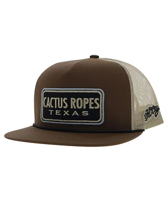 Hooey Men's Brown/Tan Cactus Ropes Snapback Hat