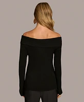 Donna Karan New York Women's Off-The-Shoulder Sweater