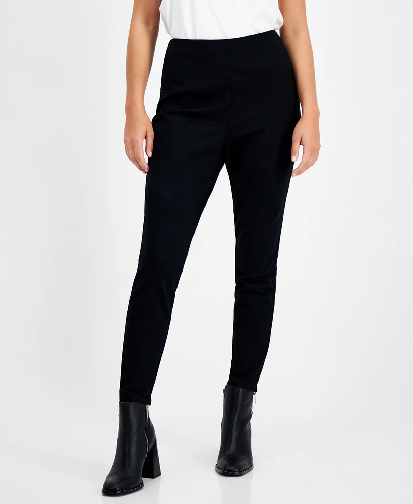 Bar Iii Petite High Waist Pull-On Ponte Leggings, Created for Macy's