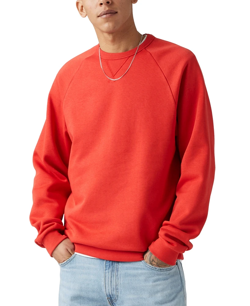 Levi' Men's Relaxed Fit Crewneck Long Sleeve Red Tab Logo Sweatshirt