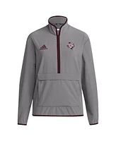 Adidas Men's Texas A M Aggies Coaches Sideline Half-Zip Jacket