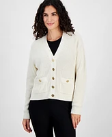 Michael Kors Women's Knit V-Neck Button Cardigan