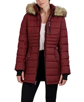 Hfx Women's Heavyweight Box Quilted Winter Puffer Parka Jacket