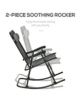 Rocking Chair Set for Patio and Yard