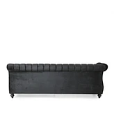 Streamdale Furniture Luxurious 7-Seater L-Shaped Velvet Sofa