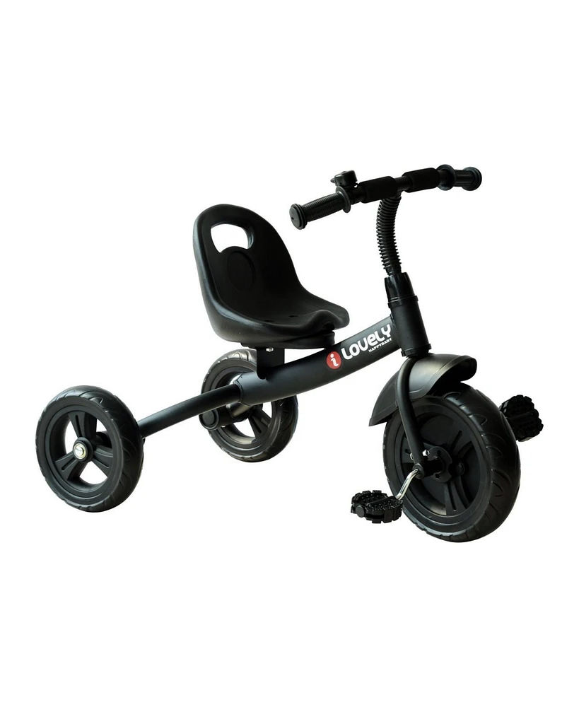 Streamdale Furniture 3-Wheel Recreation Ride-On Toddler Tricycle With Bell Indoor / Outdoor - Black