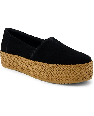 Toms Women's Valencia Suede Platform Espadrilles