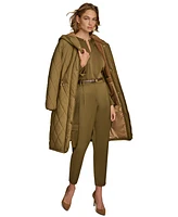 Donna Karan New York Women's Quilted Zip-Front Anorak