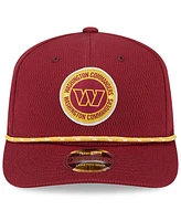 New Era Men's Burgundy Washington Commanders 2024 Sideline 9SEVENTY Stretch-Snap Hat