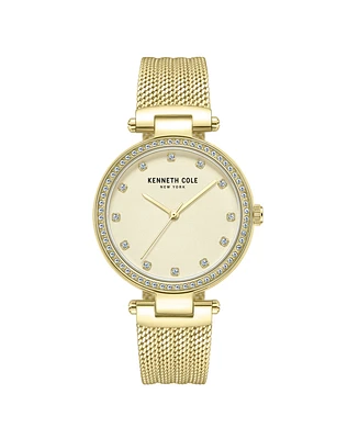 Kenneth Cole New York Women's Classic Gold Stainless Steel 34mm