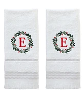 Skl Home Wreath Monogram Cotton Hand Towel, 16" x 26"