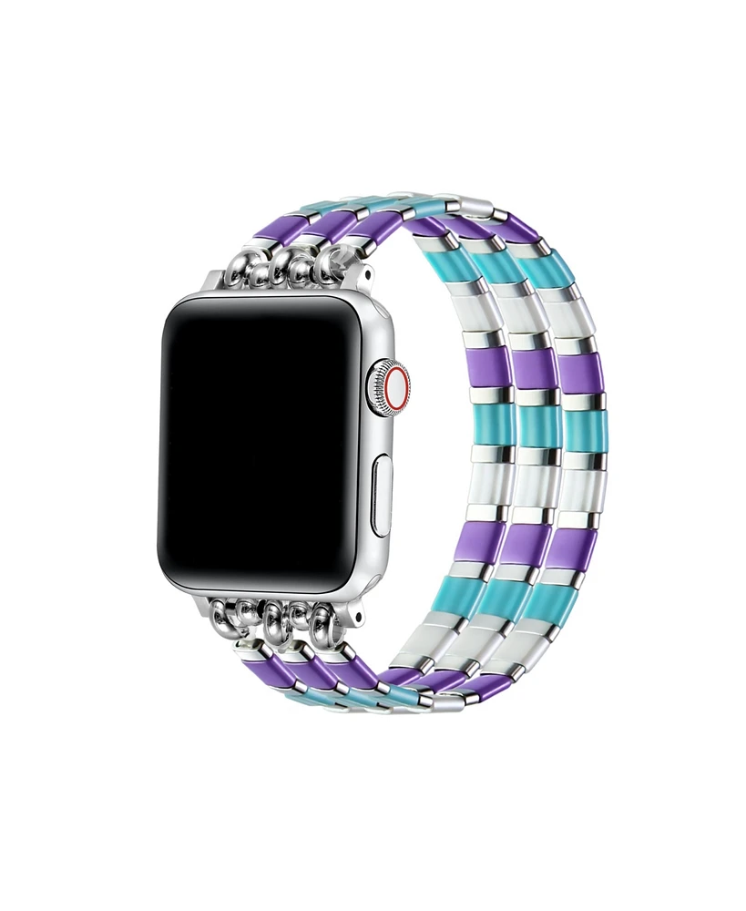 Posh Tech Women's Slim Resin Bracelet Band for Apple Watch 38mm, 40mm, 41mm