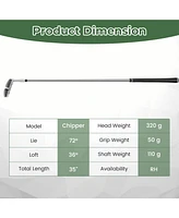 Vebreda Golf Club Chipper 36 Degree Pinching Wedge to Cut Stroke from Short Game Right Handed