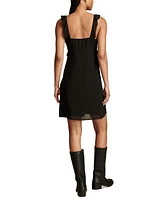 Lucky Brand Women's Ruffle-Trim Mini Dress