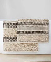 Ink+Ivy Asher Woven Texture Stripe Bath Rug