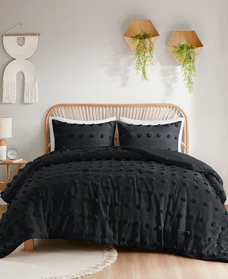 Intelligent Design Lucy Clip Jacquard 3-Piece Comforter Set, King/California King