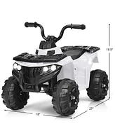 Vebreda 6V Battery Powered Kids Electric Ride on Atv-Blue