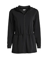 Lands' End Women's Long Sleeve Softest Touch Full Zip Tunic