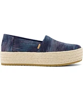 Toms Women's Valencia Novelty Denim Platform Espadrilles