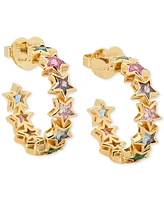 Kate Spade New York Space Cadet Cubic Zirconia Star C-Hoop huggies Earrings