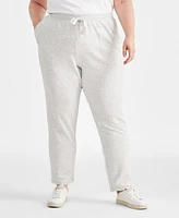 Style & Co Plus Yummy Fleece Drawstring Pants, Created for Macy's