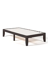 Gymax 14'' Twin Wooden Platform Bed Frame w/ Strong Slat Support Espresso