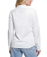 Guess Women's Roxane Long-Sleeve Popeline Shirt