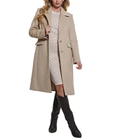 Guess Women's Nancy Faux-Fur-Collar Long Coat