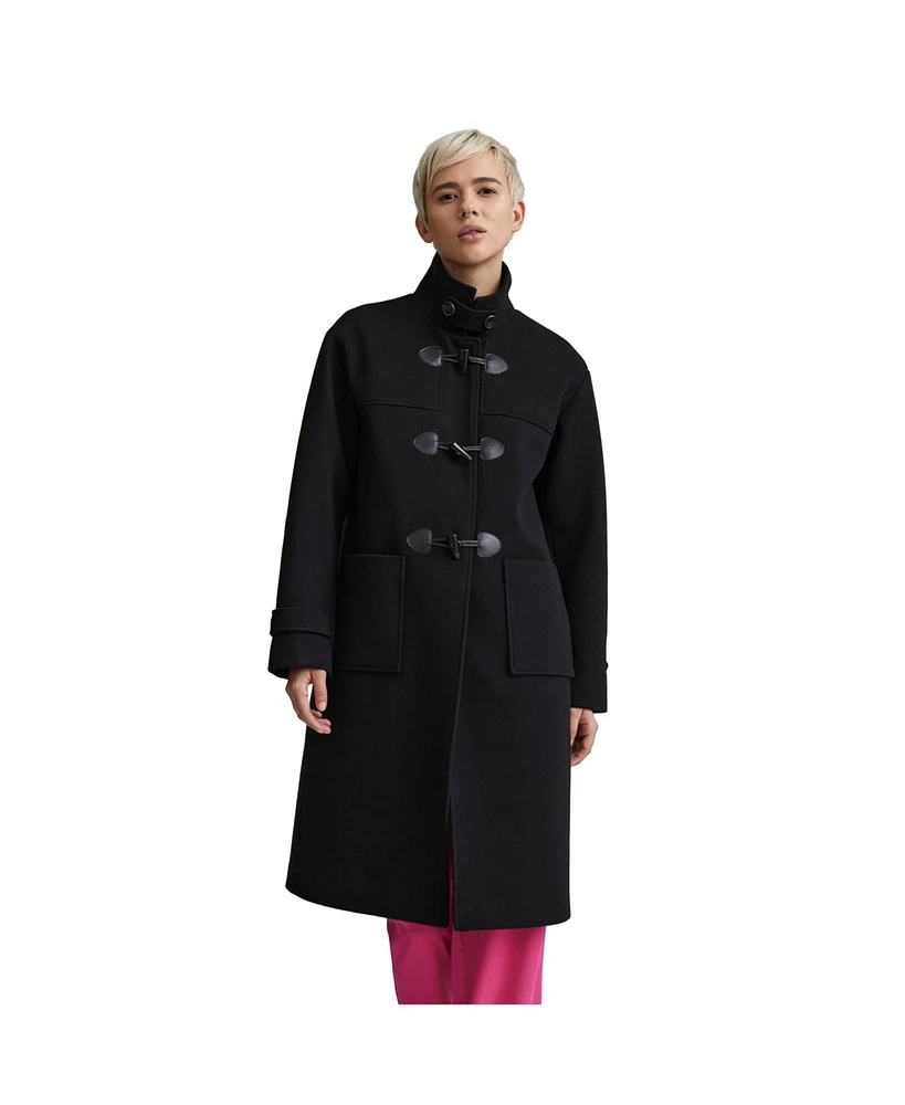 Nvlt Women's Faux Wool Duffle Coat