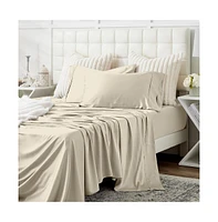 Cosy House Collection 100% Bamboo Viscose - Bed Sheet Set Cooling, Breathable