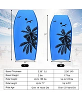 Vebreda Super Lightweight Bodyboard Surfing with Leash Eps Core Boarding-l