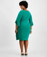 Connected Plus Side-Tab Dress