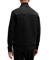 Boss by Hugo Men's Tape Insert Zip-Up Sweatshirt