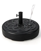 Skonyon 22 Inch Fillable Heavy-Duty Round Patio Umbrella Base Stand