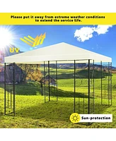 Skonyon 10 x 10 Feet Patio Gazebo Canopy Tent Garden Shelter