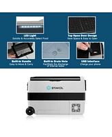 Skonyon 53 Quarts Portable Electric Car Cooler Refrigerator