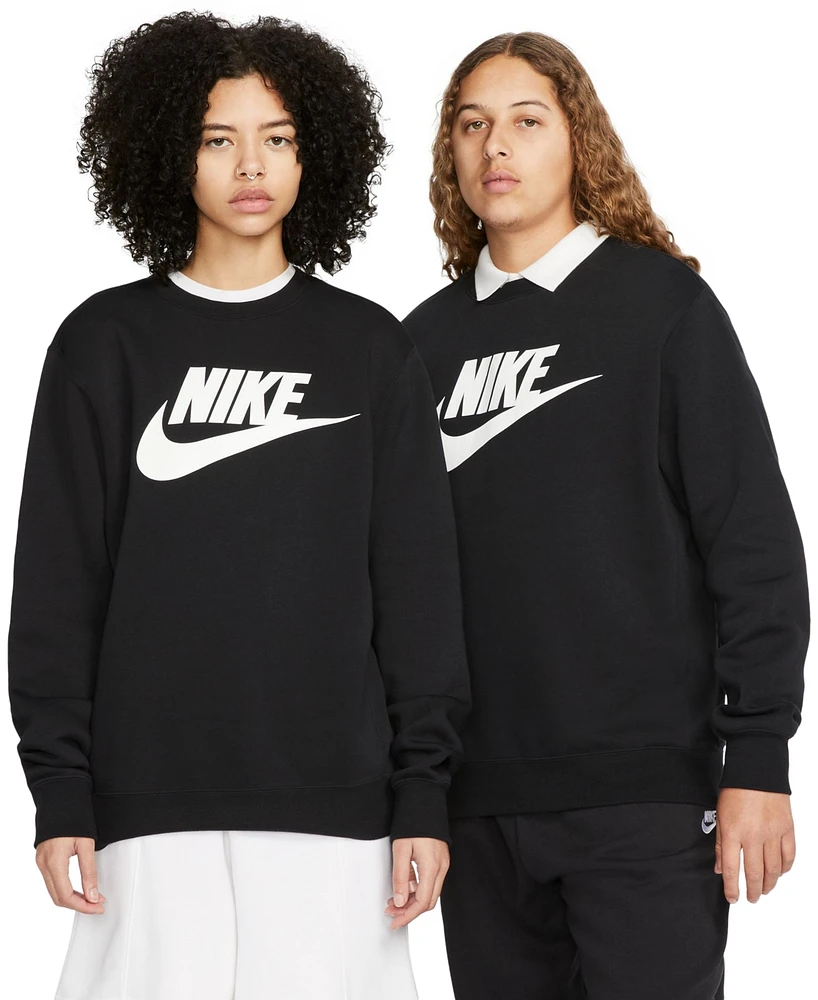 Nike Men's Sportswear Club Fleece Graphic Crewneck Sweatshirt