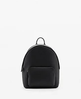 Mango Men's Leather-Effect Backpack