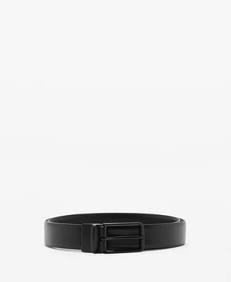 Mango Men's Leather Reversible Belt