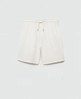 Mango Men's Drawstring Cotton Shorts