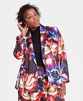 I.n.c. International Concepts Plus Size Printed Blazer, Created for Macy's