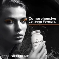 Amen Multi Collagen Peptides Capsules with Hyaluronic Acid and Vitamin C - 5 Types of Collagen Protein Type I, Ii, Iii, V, X - Grass Fed Hydrolyzed