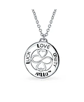 Bling Jewelry Ayllu Amulet Inspirational Word Intertwine Symbol Heart Infinity Clover For Love Luck Unity Heart Infinity Clover For Love Luck Unity Ro