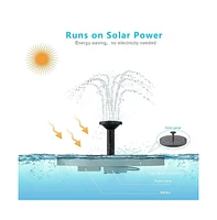 Cowin Solar Fountain Pump for Bird Bath Garden Outdoor