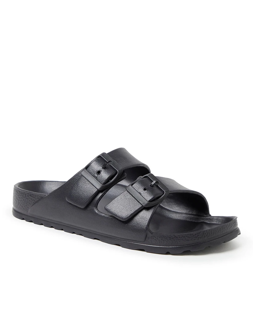 Dearfoams EcoCozy Women's Sustainable Double Buckle Sandal