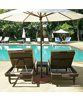 Skonyon 50 lbs Umbrella Base Stand with Wheels for Patio
