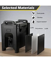 Skonyon 2.5 Gallon Insulated Beverage Server Dispenser-Black