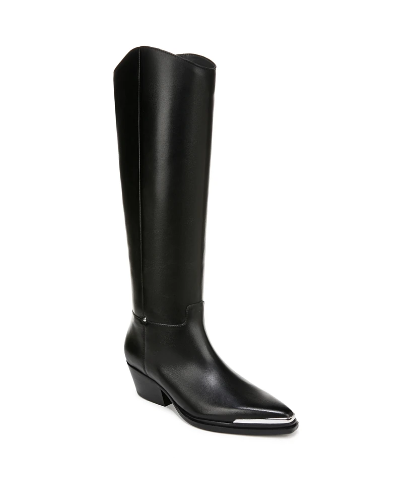 Franco Sarto Women's Billie Wide Calf Pointed Toe Knee High Western Boots