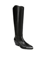 Franco Sarto Women's Billie Wide Calf Pointed Toe Knee High Western Boots