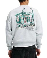 Cotton On Men's Box Fit Graphic Crew Sweater